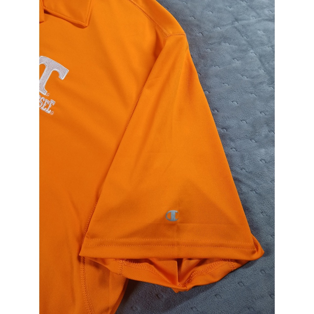 Champion Tennessee Volunteers Polo Shirt Mens 2XL Orange Power T Performance - Picture 3 of 7